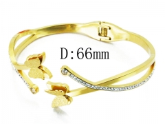 HY Wholesale Stainless Steel 316L Bangle(Crystal)-HY80B0976HML
