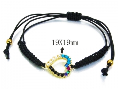 HY Stainless Steel 316L Bracelets (Rope Weaving)-HY90B0213HLW
