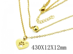 HY Wholesale 316L Stainless Steel Lover Necklace-HY91N0104NQ