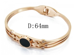 HY Wholesale Stainless Steel 316L Bangle(Crystal)-HY80B0986HKL