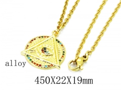 HY Stainless Steel 316L CZ Necklaces-HY35N0383HIZ
