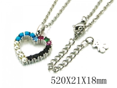HY Wholesale 316L Stainless Steel Lover Necklace-HY90N0043HJD