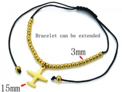 HY Stainless Steel 316L Bracelets (Rope Weaving)-HY64B0449HIZ