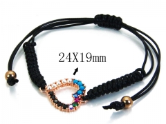 HY Stainless Steel 316L Bracelets (Rope Weaving)-HY90B0211HMT