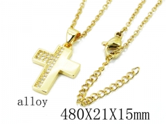 HY Stainless Steel 316L CZ Necklaces-HY54N0430M5