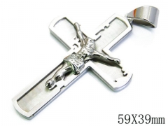 HY Stainless Steel 316L Cross Pendant-HYC09P0142HKZ