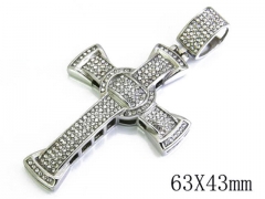 HY Stainless Steel 316L Cross Pendant-HYC15P0006J55