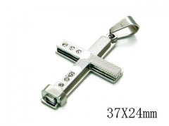 HY Stainless Steel 316L Cross Pendant-HYC09P0571PE