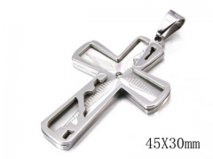 HY Stainless Steel 316L Cross Pendant-HYC09P0629H20
