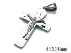 HY Stainless Steel 316L Cross Pendant-HYC09P0515HYCY