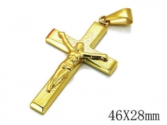 HY Stainless Steel 316L Cross Pendant-HYC09P0511HIQ