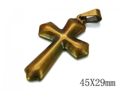 HY Stainless Steel 316L Cross Pendant-HYC70P0442KLQ