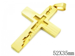 HY Stainless Steel 316L Cross Pendant-HYC09P0123HKZ