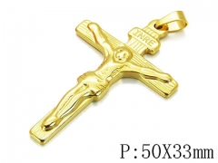 HY Stainless Steel 316L Cross Pendant-HYC70P0471LS