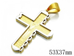 HY Stainless Steel 316L Cross Pendant-HYC09P0477HJV