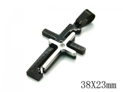 HY Stainless Steel 316L Cross Pendant-HYC09P0561HAA