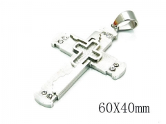 HY Stainless Steel 316L Cross Pendant-HYC09P0579HID
