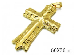 HY Stainless Steel 316L Cross Pendant-HYC70P0427ME