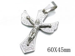 HY Stainless Steel 316L Cross Pendant-HYC08P0084H00