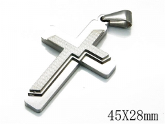 HY Stainless Steel 316L Cross Pendant-HYC09P0488HVV