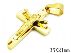 HY Stainless Steel 316L Cross Pendant-HYC09P0162HHZ
