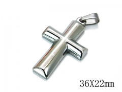 HY Stainless Steel 316L Cross Pendant-HYC70P0392KS
