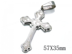 HY Stainless Steel 316L Cross Pendant-HYC08P0093M0