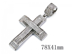 HY Stainless Steel 316L Cross Pendant-HYC15P0016J65