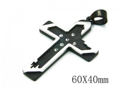 HY Stainless Steel 316L Cross Pendant-HYC09P0586HJW