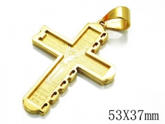 HY Stainless Steel 316L Cross Pendant-HYC09P0478HJX
