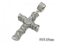HY Stainless Steel 316L Cross Pendant-HYC15P0030K38