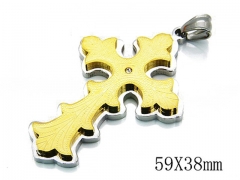 HY Stainless Steel 316L Cross Pendant-HYC79P0206HIR