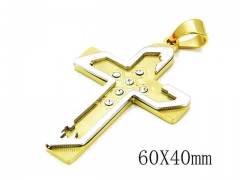HY Stainless Steel 316L Cross Pendant-HYC09P0585HJE