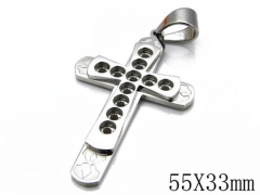 HY Stainless Steel 316L Cross Pendant-HYC09P0674H40
