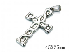 HY Stainless Steel 316L Cross Pendant-HYC70P0398KW