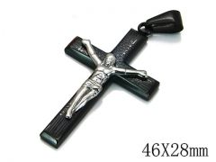 HY Stainless Steel 316L Cross Pendant-HYC09P0510HIE