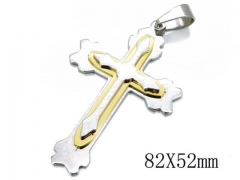HY Stainless Steel 316L Cross Pendant-HYC08P0076H30