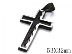 HY Stainless Steel 316L Cross Pendant-HYC09P0661H60