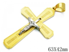 HY Stainless Steel 316L Cross Pendant-HYC09P0146HJZ