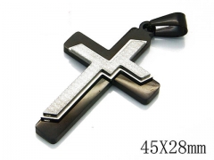 HY Stainless Steel 316L Cross Pendant-HYC09P0489HHG