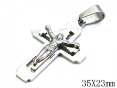 HY Stainless Steel 316L Cross Pendant-HYC09P0154PZ