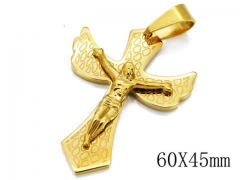 HY Stainless Steel 316L Cross Pendant-HYC08P0085H20