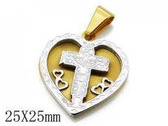 HY Stainless Steel 316L Religion Pendant-HYC09P0754H20