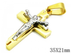 HY Stainless Steel 316L Cross Pendant-HYC09P0161HHZ