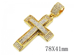 HY Stainless Steel 316L Cross Pendant-HYC15P0017J95