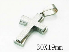 HY Stainless Steel 316L Cross Pendant-HYC59P0476LG
