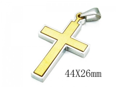 HY Stainless Steel 316L Cross Pendant-HYC59P0501OC