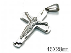 HY Stainless Steel 316L Cross Pendant-HYC09P0518HAA
