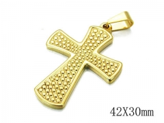 HY Stainless Steel 316L Cross Pendant-HYC70P0411LG