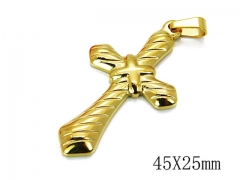 HY Stainless Steel 316L Cross Pendant-HYC70P0397LR